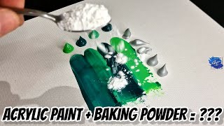 Painting Technique With Acrylic Paint and Baking Powder / Unique Texture