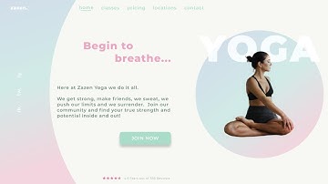 How To Make A Website | Yoga Studio Website Landing Page UI Design Tutorial in Figma 2020