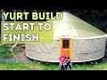 TIMELAPSE: Couple Building a YURT in 15 Minutes  // Off Grid Living