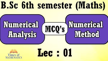 NUMERICAL METHOD / NUMERICAL ANALYSIS MCQ