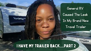 General RV Caused a LEAK and WATER DAMAGE in My New RV | Solo Female Van Life in Travel Trailer