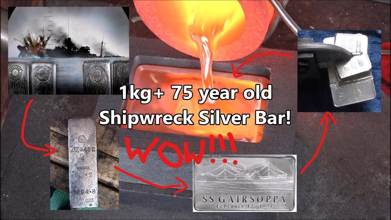 Making a 1kg + 75 year old Shipwrecked Silver Bar!