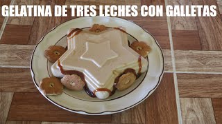 Deliciosa Gelatina De Tres Leches Con Galletas, Bienvenidos A Cocinando Con Eli