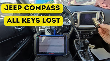 2017 Jeep Compass all keys lost by Autel IM608. Add a new key for Jeep Compass. Key programming.