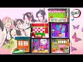 【鬼滅の刃】️🌸 胡蝶しのぶ、竈門禰豆子、甘露寺蜜璃、栗花落 カナヲ、胡蝶 カナエのお部屋を手作り工作 🌻リカちゃんサイズのミニチュアドールハウスをDIY🌷🌹