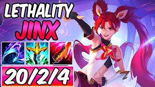 CLEAN SATISFYING LETHALITY JINX GAMEPLAY - INSANE BURST | New ADC Build & Runes | League of Legends