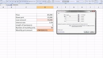 Excel PMT function - Payment