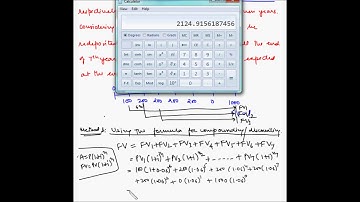 TVM - Future value of an uneven cash flow - Example 1