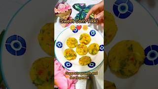 Sweet Corn Tikki for Babies & Toddlers | Easy Healthy Snack Recipe#babyfood #shortsfeed