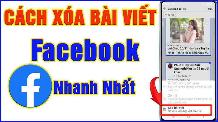 Hướng dẫn xóa bài viết trên facebook