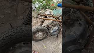 Mini bike modification Honda Activa engine #activa #2stroke #bajajchetak #chetak #vespa #scooter