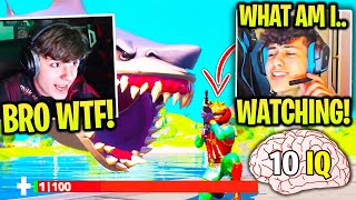 CLIX & RONALDO *CRY OF LAUGHTER* Spectating DUMBEST PRO in Fortnite! (ACTUAL 10 IQ)