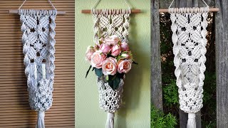 Macrame Flower Plant Hanger Tutorial