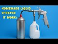 DIY Air Spray Gun from Empty Cans | Homemade Paint &amp; Liquid Sprayer.