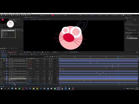 Processus d'animation de logo et préparation d'intro-outro