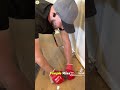 Installing vinyl around the door frame🫣#tricks #trend #video #viral #content #ytshorts #diy #yt