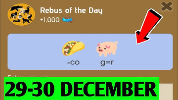 Rebus Of The Day Zoo 29 December | Zoo Rebus Of The Day | 29 December Rebus Zoo
