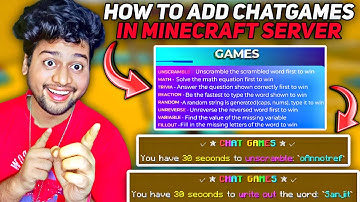 How To Add ChatGames in Aternos Server | Best ChatGames Plugin | Lite ChatGames Plugin