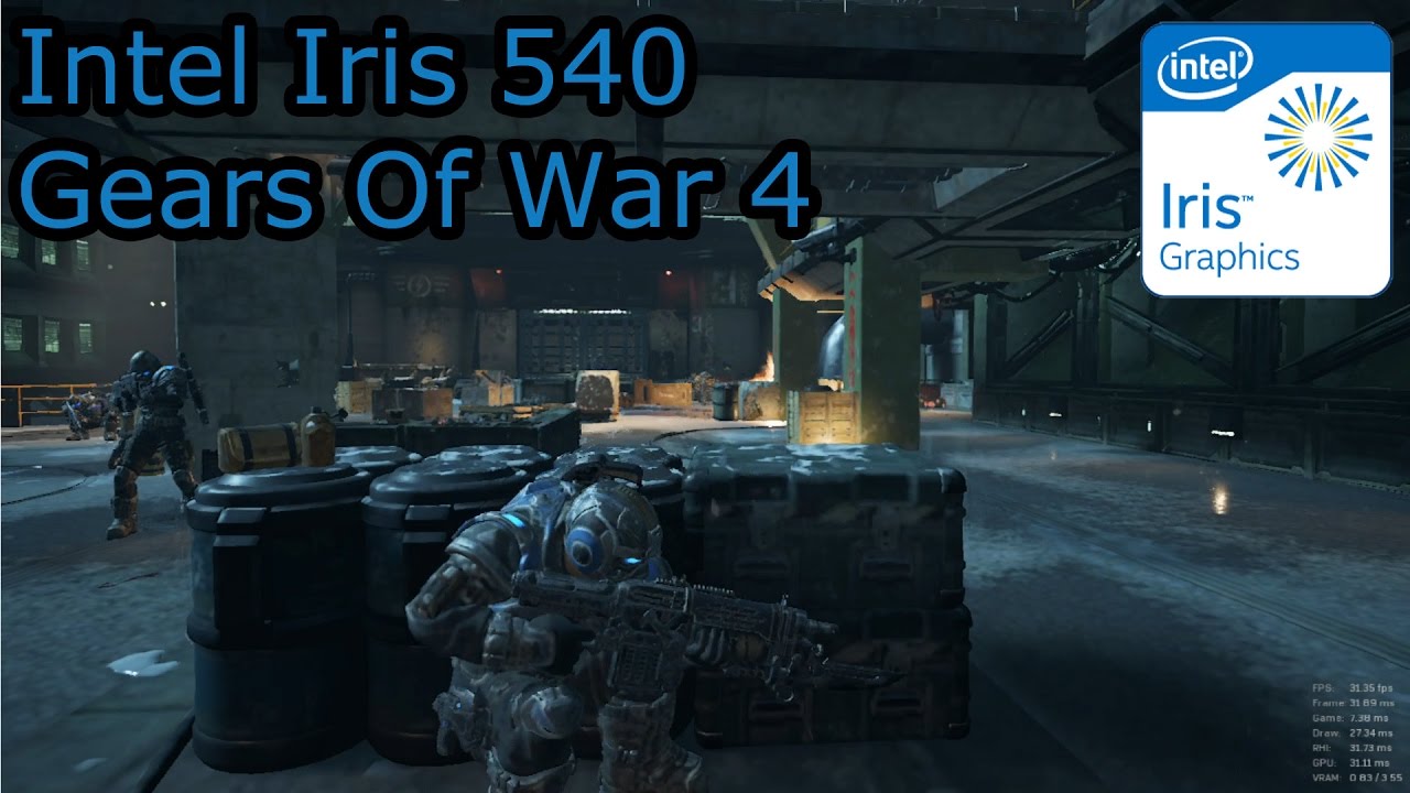 Intel Iris 540 Gaming - Gears of War 4 - MacBook Pro 2016, i5-6260U ...