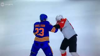 Sabres #23  Mattias Samuelsson vs Flyers #19 Hunter McDonald  🤜🏻🤛🏻