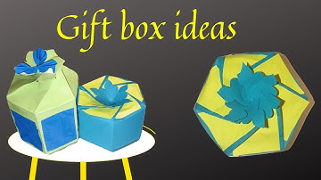 DIY - Origami Hexagonal Gift Box - twisted flower top | Tutorial for beginners | #origamibox #diy