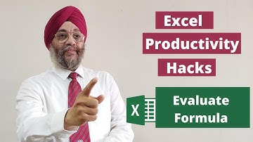 Excel Productivity Hacks- Evaluate Formula | Manmeet Singh Mehta