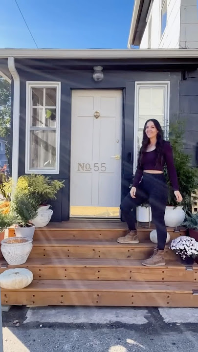 PORCH STEPS MAKEOVER - front porch stairs over concrete steps #diy #homerenovation  #diyprojects