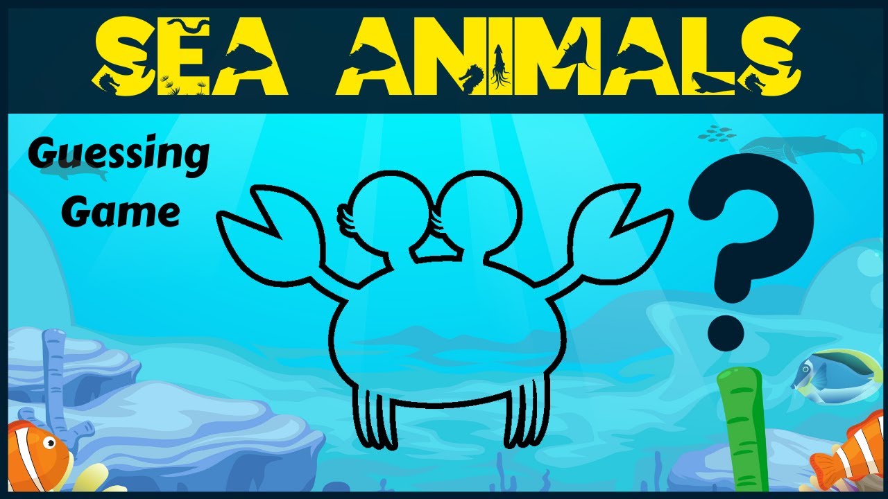 Sea Animals For Kids | Guessing Game