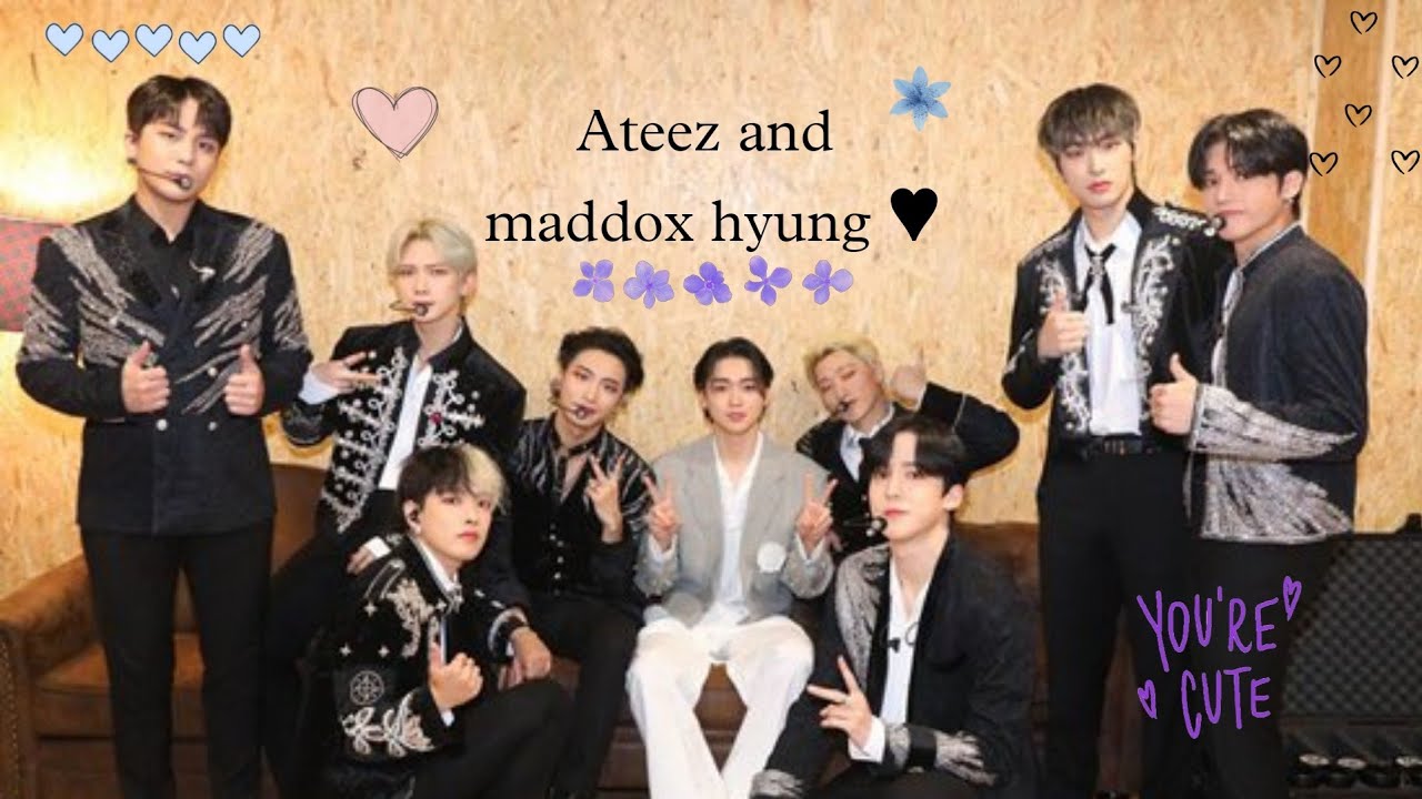 Ateez and their loverly Maddox hyung ♥︎