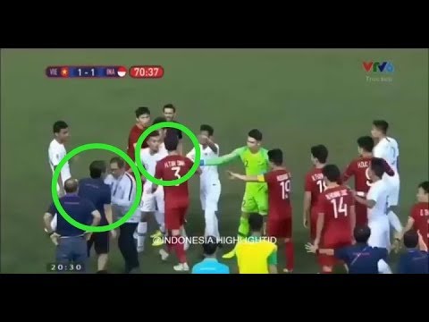 Detik-detik Kericuhan Pemain Indonesia Vs Vietnam di Sea Games 2019