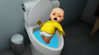 赤ちゃんをトイレに流してみた