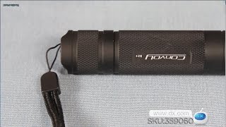 Convoy S2 925Lm 2-Group 35-Mode Warm White Led Flashlight - Black