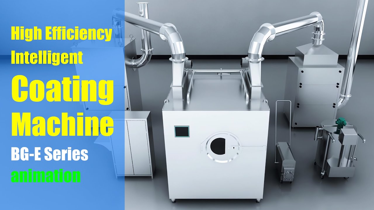 Watch The Mesmerizing Animation Of Tablet Coating Machine!