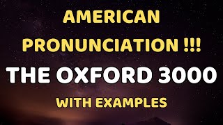 American Pronunciation !! The Oxford 3000 Words - English Words List With Examples - Part 1 screenshot 5