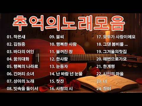 7080 통기타 포크송 🎶포크송 통기타 메들리 🎶 [2시간] 강촌 사람들 통기타 콘서트 7080 🎻