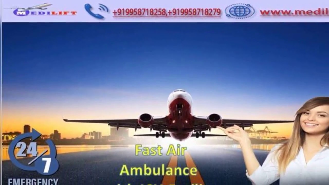 Take Fast Air Ambulance Service in Indore with Medical Tool