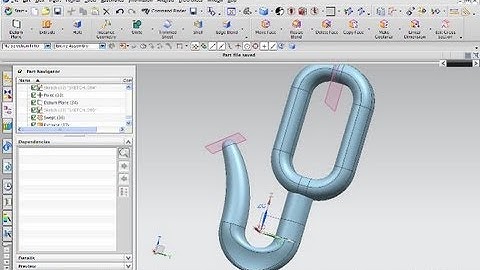 Kettenhaken - Siemens NX 8 Training Surfaces - Mesh surface through curve mesh