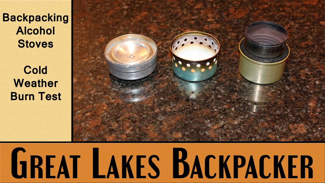 Alcohol Stoves A Cold Weather Comparison Burn Test YouTube