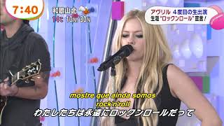 Avril Lavigne - Rock N Roll (Acoustic Mezamashi TV 2013) (Legendado)
