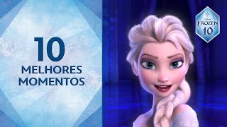 Os 10 Melhores Momentos De Frozen | Disney Frozen