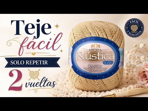 Muestra de Granny square a crochet de solo 3 vueltas
