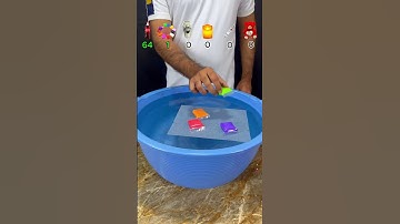 TRY TO GUESS HOW MANY TISSUE PAPER IT TOOKS! WHAT HAPPEND NEXT? #water #waterexperiment #asmr