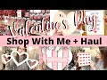 VALENTINE'S DAY SHOP WITH ME + HAUL | HOBBY LOBBY, TARGET, TJ MAXX, WALMART DECOR FOR VALENTINES DAY