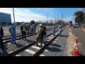 現場に緊張が走った衝撃音、宇都宮LRT Utsunomiya light line Impact sound while driving!