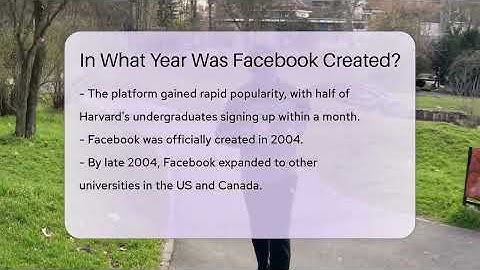 In What Year Was Facebook Created? - Everyday-Networking
