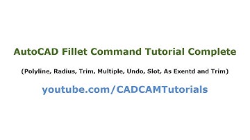 AutoCAD Fillet Command Tutorial Complete | Radius, Polyline, Fillet Corner, Fillet Parallel Lines