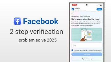 Facebook 2 step verification Authentication problem solve 2025