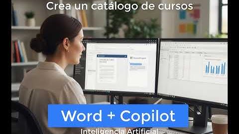 Genera un catálogo de cursos con Word y Copilot