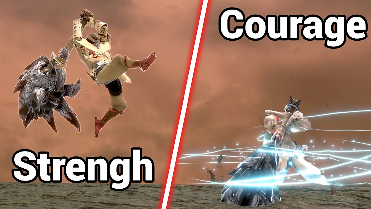 MHR Sunbreak - Courage Hammer VS Strengh Hammer on Nargacuga