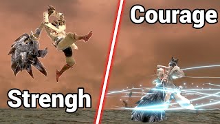 MHR Sunbreak - Courage Hammer VS Strengh Hammer on Nargacuga screenshot 3